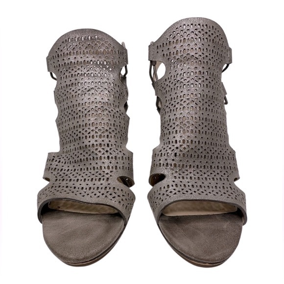 Vince Camuto Metallic Taupe Eadon Heeled Sandals. Gentle Used Condition! - Picture 9 of 12